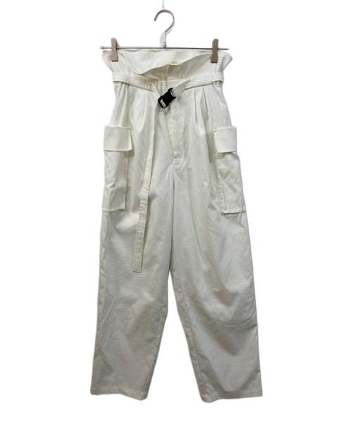 IIROT（イロット）IIROT (イロット) High Rise Band Pants ホワイト サイズ:38の古着・服飾アイテム