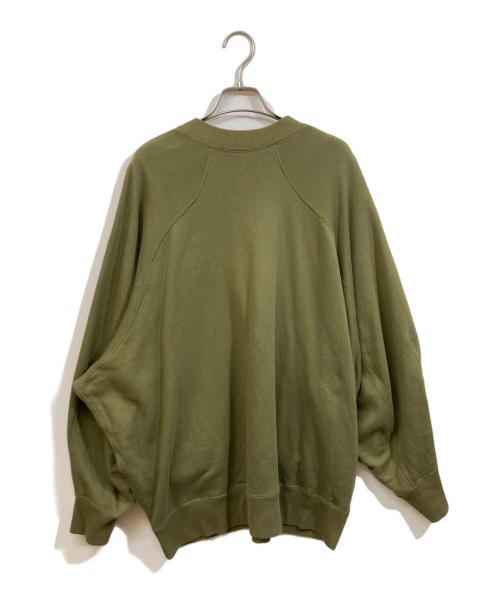 Mame Kurogouchi（マメクロゴウチ）mame kurogouchi (マメクロゴウチ) Cording Embroidered Oversized Sweatshirt カーキ サイズ:	SIZE 3の古着・服飾アイテム