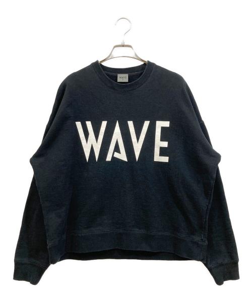 wave list（ウェイブリスト）wave list (ウェイブリスト) LOGO SWEA ブラック サイズ:Sの古着・服飾アイテム