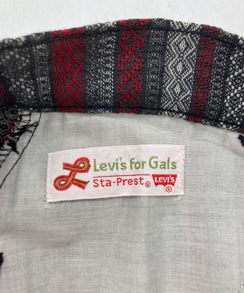 LEVI'S for gals（リーバイス）LEVI'S for gals (リーバイス) マルチストライプパンツ グレー サイズ:実寸をご確認くださいの古着・服飾アイテム