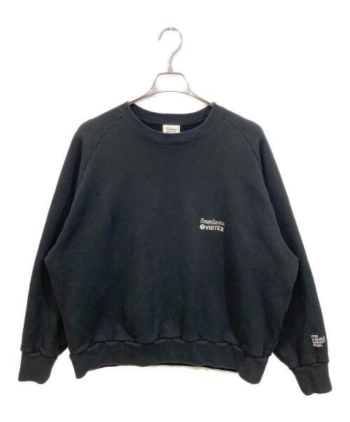 FreshService（フレッシュサービス）FreshService (フレッシュサービス) VIBTEX (ビブテックス) VIBTEX for FreshService SWEAT CREW NECK PULLOVER ブラック サイズ:Lの古着・服飾アイテム