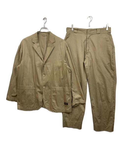 Dickies（ディッキーズ）Dickies (ディッキーズ) TRIPSTER (トリップスター) BEAMS (ビームス) T/Cツイル 3Bジャケット セットアップ ベージュ サイズ:	SIZE Mの古着・服飾アイテム