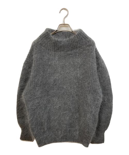 IENA（イエナ）IENA (イエナ) キッドモヘヤミックス 片畦プルオーバー グレー サイズ:実寸をご確認くださいの古着・服飾アイテム