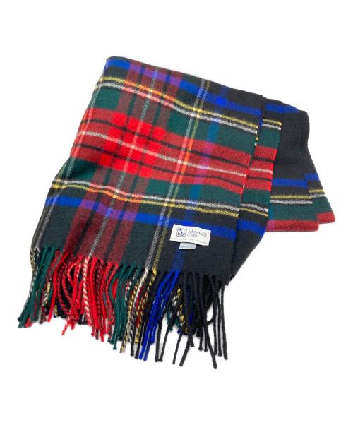 JOHNSTONS（ジョンストンズ）JOHNSTONS (ジョンストンズ) カシミヤストール レッドの古着・服飾アイテム