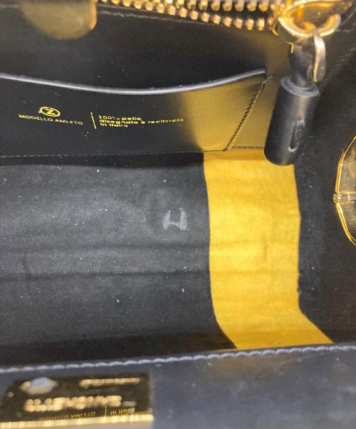 ZANCHETTI（ザンケッティー）ZANCHETTI (ザンケッティー) AMLETO 2WAYショルダーバッグ ブラックの古着・服飾アイテム