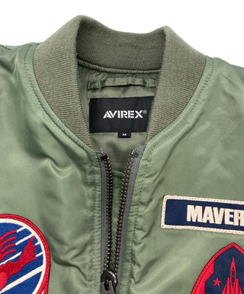 AVIREX（アヴィレックス）AVIREX (アヴィレックス) MA-1 COMMERCIAL TOP GUN MAVERICK カーキ サイズ:Mの古着・服飾アイテム