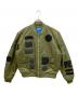 adidas Originals（アディダスオリジナル）の古着「Logo Padded Bomber Jacket」｜カーキ