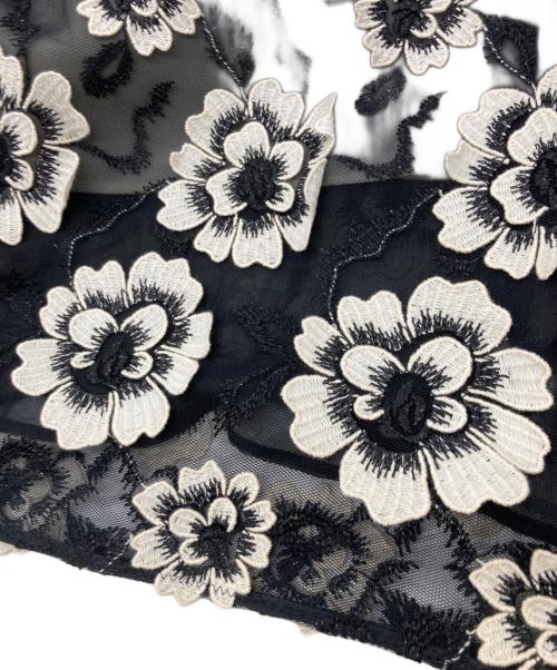 EPOCA（エポカ）EPOCA (エポカ) フラワーケミカルレース フレアスカート ブラック サイズ:38の古着・服飾アイテム