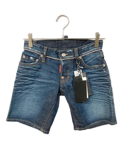 DSQUARED2（ディースクエアード）DSQUARED2 (ディースクエアード) ハーフデニムパンツ インディゴ サイズ:36の古着・服飾アイテム