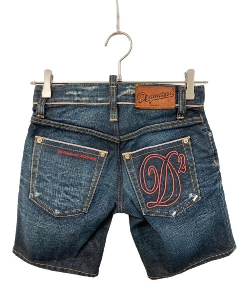 DSQUARED2（ディースクエアード）DSQUARED2 (ディースクエアード) ハーフデニムパンツ インディゴ サイズ:36の古着・服飾アイテム