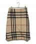 BURBERRY LONDON（バーバリーロンドン）の古着「メガチェックウールスカート」｜ベージュ