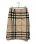 BURBERRY LONDON (バーバリーロンドン) メガチェックウールスカート ベージュ サイズ:	SIZE 40：10000円