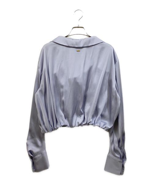 anuans（アニュアンス）anuans (アニュアンス) キャミレイヤードカシュクールブラウス スカイブルー サイズ:SIZE Mの古着・服飾アイテム