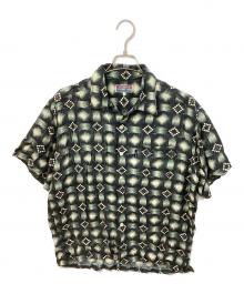 NIGEL CABOURN（ナイジェルケーボン）の古着「レーヨンオープンカラーシャツ」｜グリーン
