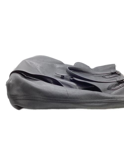 BOTTEGA VENETA（ボッテガベネタ）BOTTEGA VENETA (ボッテガベネタ) レザートートバッグ ブラックの古着・服飾アイテム