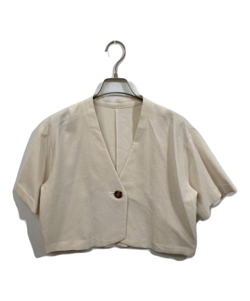 CADUNE（カデュネ）CADUNE (カデュネ) 半袖ジャケット ベージュ サイズ:SIZE 36の古着・服飾アイテム