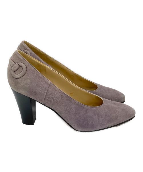 GUCCI（グッチ）GUCCI (グッチ) スウェードパンプス パープル サイズ:SIZE 38の古着・服飾アイテム