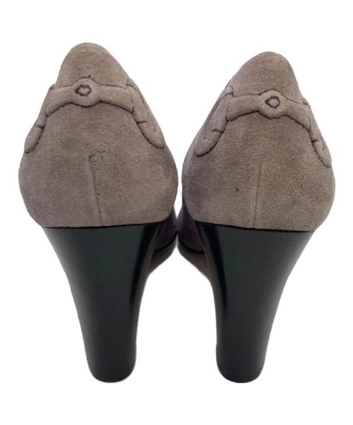 GUCCI（グッチ）GUCCI (グッチ) スウェードパンプス パープル サイズ:SIZE 38の古着・服飾アイテム