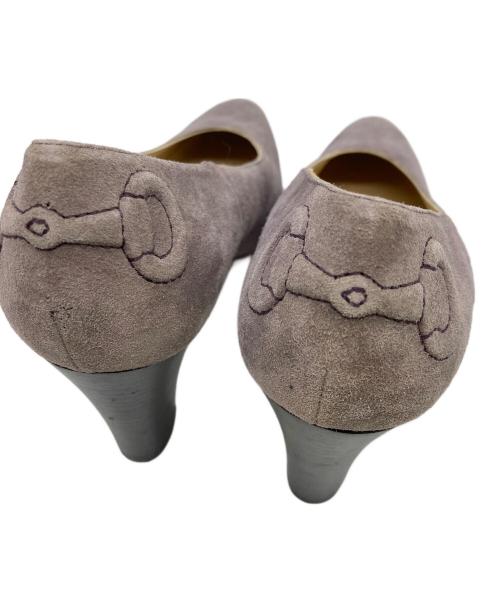 GUCCI（グッチ）GUCCI (グッチ) スウェードパンプス パープル サイズ:SIZE 38の古着・服飾アイテム