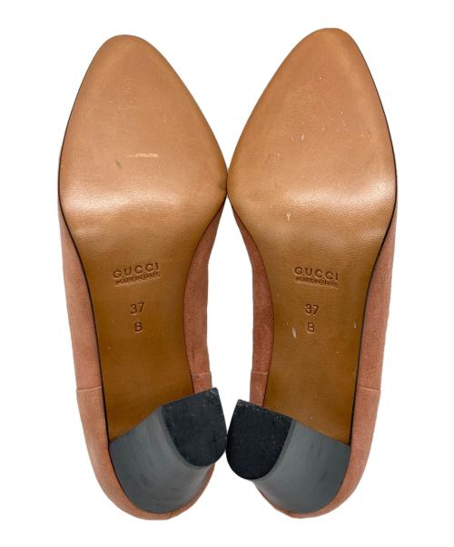 GUCCI（グッチ）GUCCI (グッチ) スウェードパンプス オレンジ サイズ:SIZE 37の古着・服飾アイテム