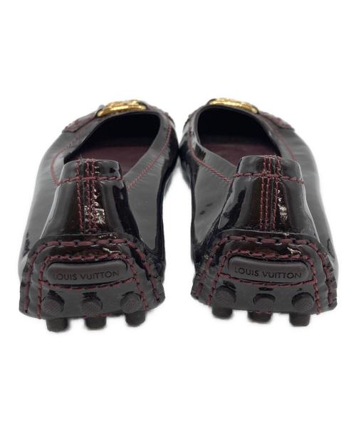 LOUIS VUITTON（ルイ ヴィトン）LOUIS VUITTON (ルイ ヴィトン) パテントドライビングシューズ ブラウン サイズ:SIZE 36(22.5~23)の古着・服飾アイテム