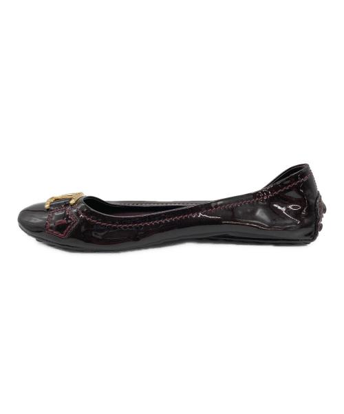 LOUIS VUITTON（ルイ ヴィトン）LOUIS VUITTON (ルイ ヴィトン) パテントドライビングシューズ ブラウン サイズ:SIZE 36(22.5~23)の古着・服飾アイテム