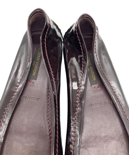 LOUIS VUITTON（ルイ ヴィトン）LOUIS VUITTON (ルイ ヴィトン) パテントドライビングシューズ ブラウン サイズ:SIZE 36(22.5~23)の古着・服飾アイテム