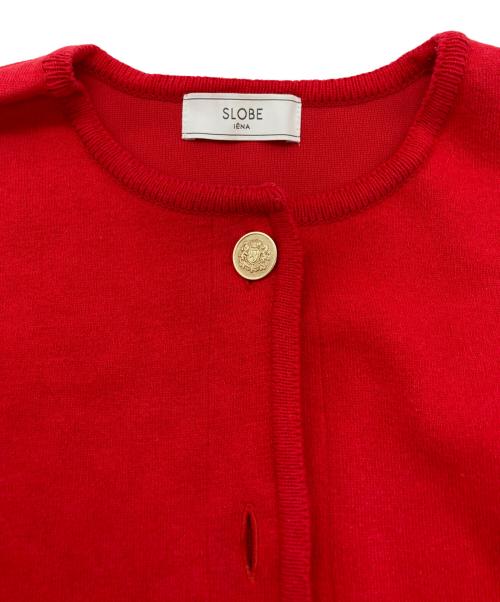 SLOBE IENA（スローブ イエナ）SLOBE IENA (スローブ イエナ) ダブルフェイスニットジャケット レッド サイズ:Freeの古着・服飾アイテム