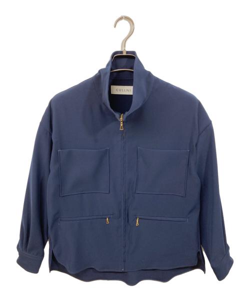 CULLNI（クルニ）CULLNI (クルニ) ZIP STAND SHIRT ネイビー サイズ:1の古着・服飾アイテム