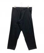 YOHJI YAMAMOTOヨウジヤマモト）の古着「コットンテーパードパンツ」｜ブラック