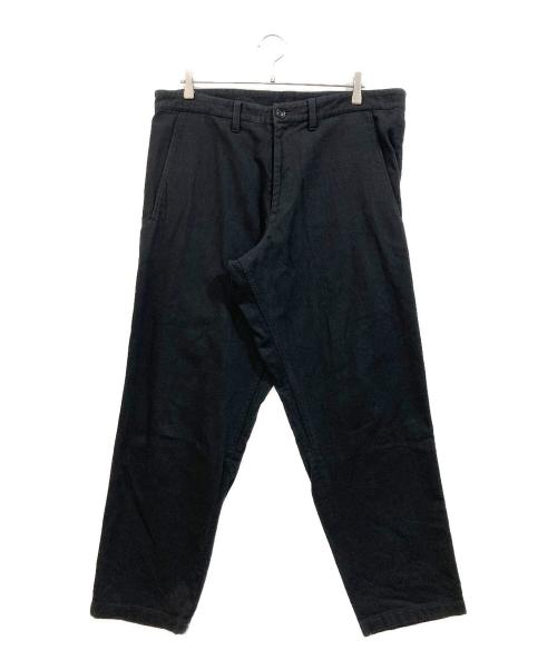YOHJI YAMAMOTO（ヨウジヤマモト）YOHJI YAMAMOTO (ヨウジヤマモト) コットンテーパードパンツ ブラック サイズ:SIZE 2の古着・服飾アイテム