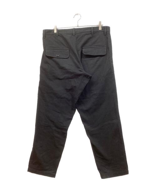 YOHJI YAMAMOTO（ヨウジヤマモト）YOHJI YAMAMOTO (ヨウジヤマモト) コットンテーパードパンツ ブラック サイズ:SIZE 2の古着・服飾アイテム