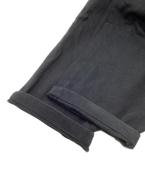 YOHJI YAMAMOTO（ヨウジヤマモト）YOHJI YAMAMOTO (ヨウジヤマモト) コットンテーパードパンツ ブラック サイズ:SIZE 2の古着・服飾アイテム