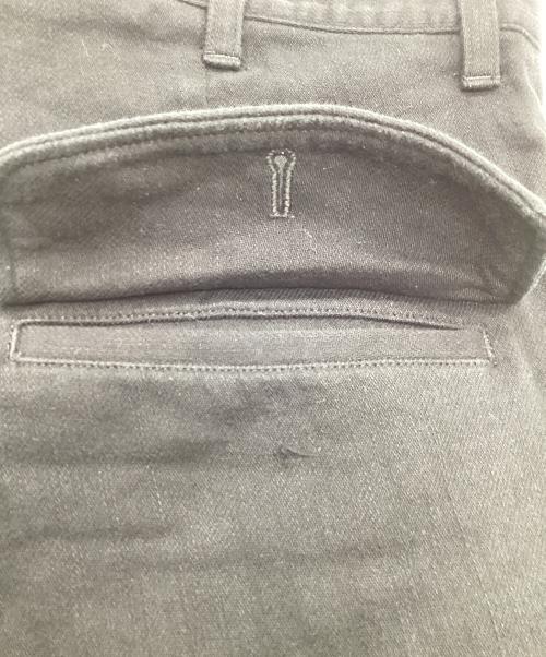 YOHJI YAMAMOTO（ヨウジヤマモト）YOHJI YAMAMOTO (ヨウジヤマモト) コットンテーパードパンツ ブラック サイズ:SIZE 2の古着・服飾アイテム