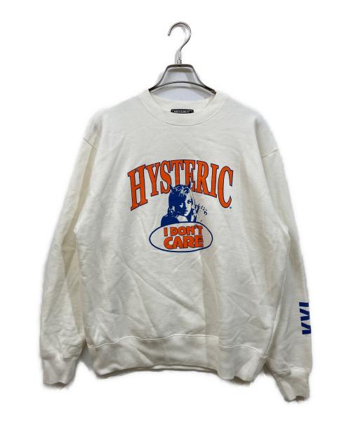 Hysteric Glamour（ヒステリックグラマー）Hysteric Glamour (ヒステリックグラマー) I DON'T CARE デビルガール スウェット ホワイト サイズ:SIZE Lの古着・服飾アイテム