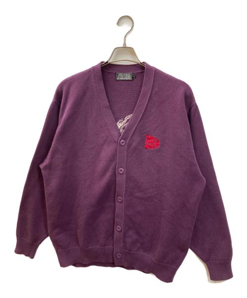 Hysteric Glamour（ヒステリックグラマー）Hysteric Glamour (ヒステリックグラマー) VIXEN GIRL編込カーディガン パープル サイズ:SIZE Lの古着・服飾アイテム