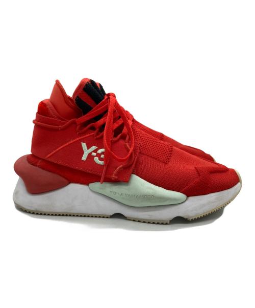 Y-3（ワイスリー）Y-3 (ワイスリー) KAIWA KNIT/ローカットスニーカー レッド サイズ:25.5cmの古着・服飾アイテム