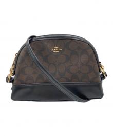 COACH（コーチ）の古着「シグネチャー ショルダーバッグ」｜ブラウン
