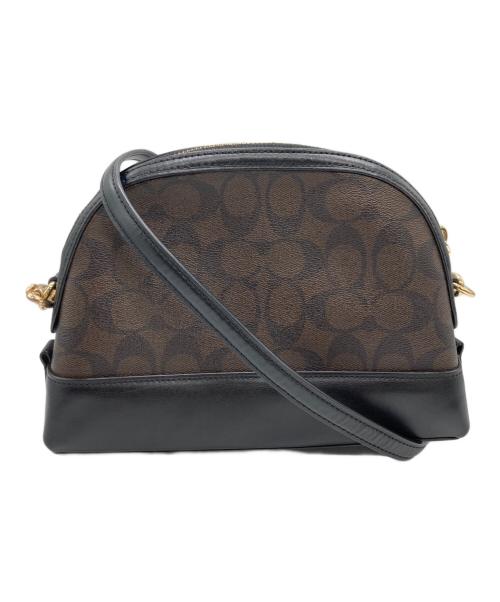 COACH（コーチ）COACH (コーチ) シグネチャー ショルダーバッグ ブラウンの古着・服飾アイテム