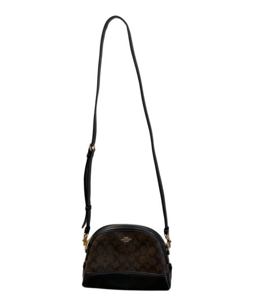 COACH（コーチ）COACH (コーチ) シグネチャー ショルダーバッグ ブラウンの古着・服飾アイテム
