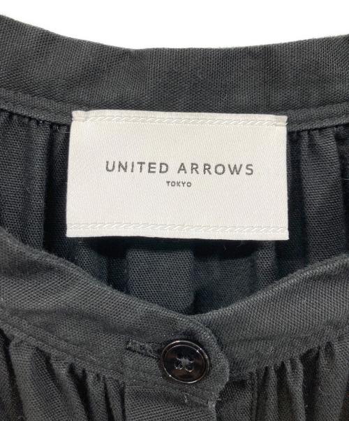 UNITED ARROWS（ユナイテッドアローズ）UNITED ARROWS (ユナイテッドアローズ) コットンティアードミニワンピース ブラック サイズ:SIZE 38の古着・服飾アイテム