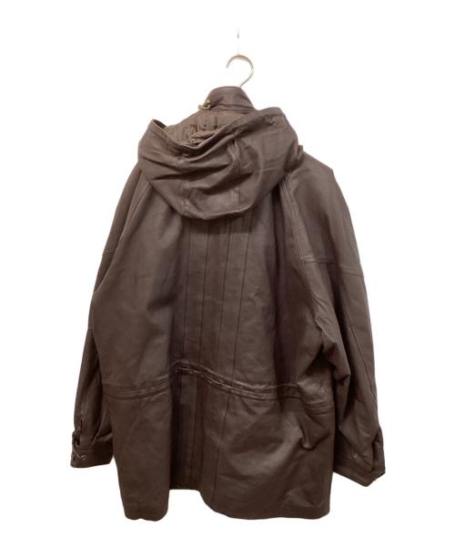 ANTONIO GIOVANNI（アントニオ・ジョヴァンニ）ANTONIO GIOVANNI (アントニオ・ジョヴァンニ) レザーコート ブラウン サイズ:SIZE XLの古着・服飾アイテム
