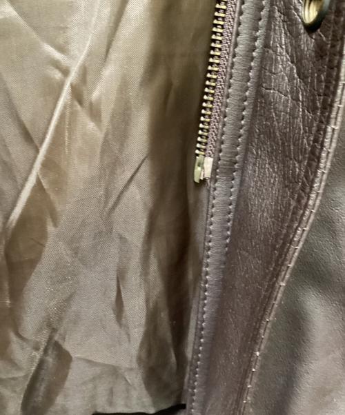 ANTONIO GIOVANNI（アントニオ・ジョヴァンニ）ANTONIO GIOVANNI (アントニオ・ジョヴァンニ) レザーコート ブラウン サイズ:SIZE XLの古着・服飾アイテム