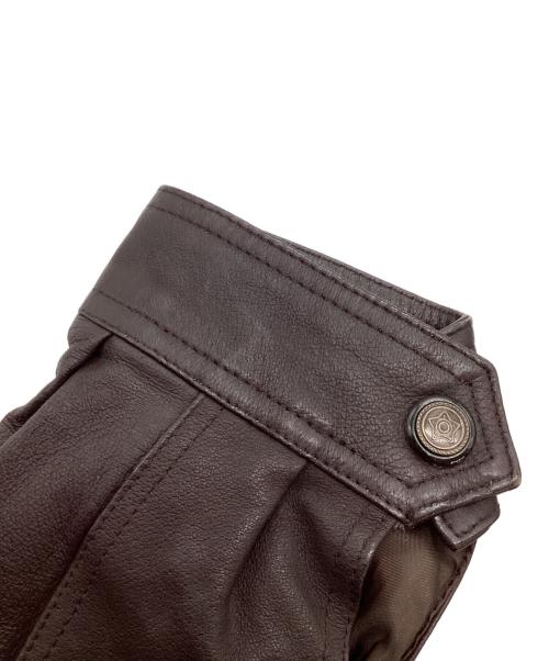 ANTONIO GIOVANNI（アントニオ・ジョヴァンニ）ANTONIO GIOVANNI (アントニオ・ジョヴァンニ) レザーコート ブラウン サイズ:SIZE XLの古着・服飾アイテム