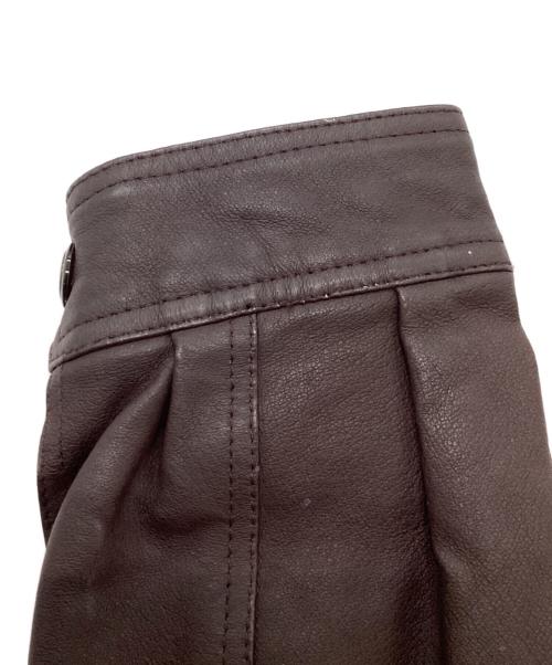 ANTONIO GIOVANNI（アントニオ・ジョヴァンニ）ANTONIO GIOVANNI (アントニオ・ジョヴァンニ) レザーコート ブラウン サイズ:SIZE XLの古着・服飾アイテム