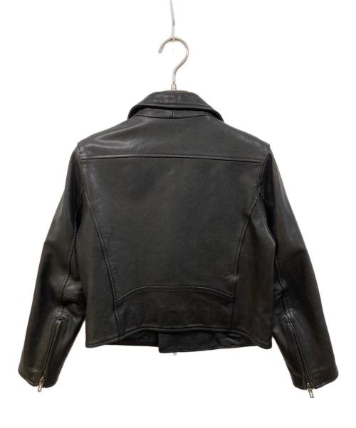 DOMENICO+SAVIO（ドメニコアンドサビオ）DOMENICO+SAVIO (ドメニコアンドサビオ) ゴートレザーダブルライダースジャケット ブラック サイズ:SIZE 36の古着・服飾アイテム