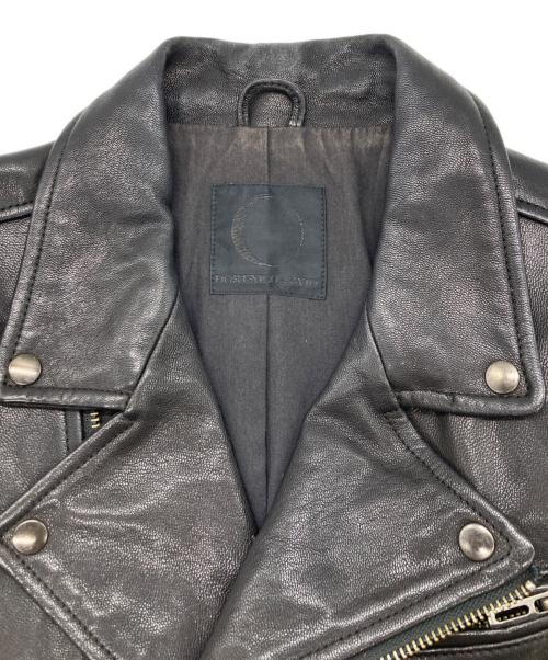 DOMENICO+SAVIO（ドメニコアンドサビオ）DOMENICO+SAVIO (ドメニコアンドサビオ) ゴートレザーダブルライダースジャケット ブラック サイズ:SIZE 36の古着・服飾アイテム