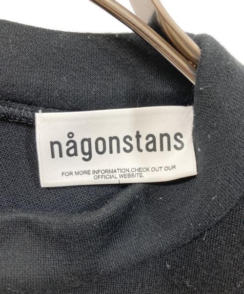 nagonstans（ナゴンスタンス）nagonstans (ナゴンスタンス) circle-sleeves dress グリーン×ブラック サイズ:SIZE Sの古着・服飾アイテム