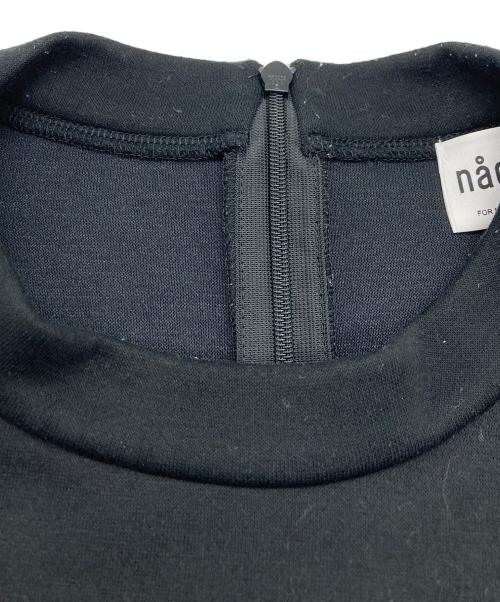 nagonstans（ナゴンスタンス）nagonstans (ナゴンスタンス) circle-sleeves dress グリーン×ブラック サイズ:SIZE Sの古着・服飾アイテム