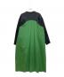 nagonstans (ナゴンスタンス) circle-sleeves dress グリーン×ブラック サイズ:SIZE S：8000円
